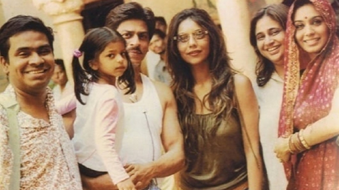 Saat Suhana Khan Kecil Datang ke Lokasi Syuting Shah Rukh Khan (Foto Instagram)