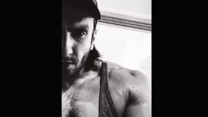 Ranveer Singh Bagikan Foto Selfie Pasca Latihan untuk Motivasi Harinya (Foto Instagram)
