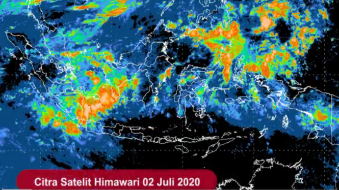 Sebagian Wilayah Indonesia Akan Diguyur Hujan Jumat Esok (Dok. BMKG)