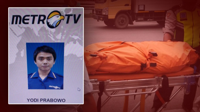 Misteri Kematian Editor Metro TV Belum Terungkap, Polisi Selidiki CCTV (Foto grafis: ANTV/Andre Akbar).