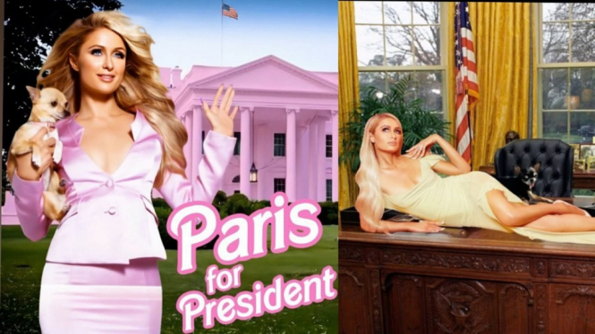 Geger Paris Hilton Maju Jadi Calon Presiden Amerika Serikat, Ini Faktanya (Foto Kolase Instagram)