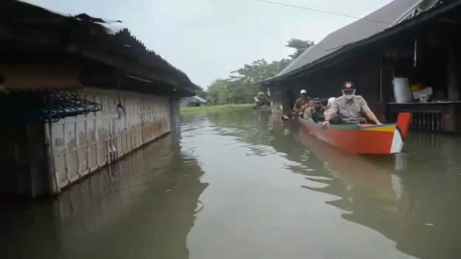 Ratusan Rumah dan Ribuan Hektar Sawah di Sidrap Sulsel Kebanjiran