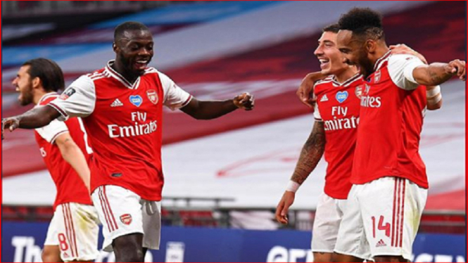 Arsenal vs Manchester City 2-0 lolos ke Final FA Cup 2019-2020