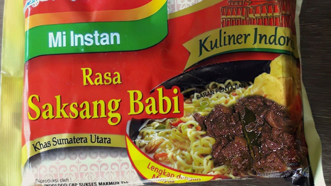 Dunia Maya Geger dengan Beredarnya Indomie Rasa Saksang Babi, Ini Faktanya (Foto Twitter)