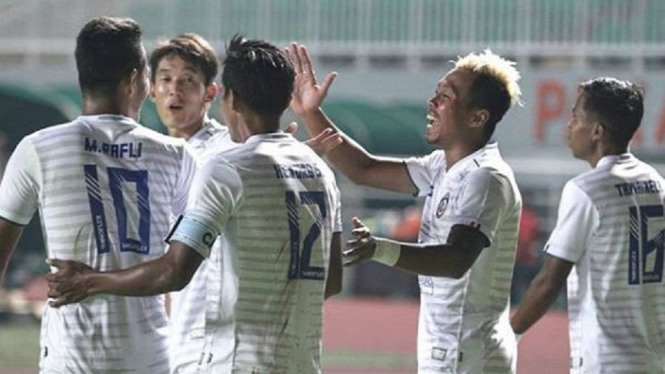 Gol Hari Yudo bawa kemenangan untuk Arema fc 2-0 atas Tira Persikabo