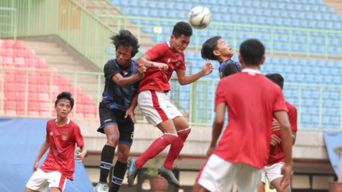 Tim Nasional Indonesia U-16 Kalahkan tim Asosiasi Kabupaten Bekasi U-18