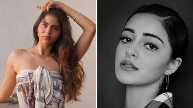 Ini yang DIkatakan Suhana Khan Saat Komentari Foto Sahabat Karibnya, Ananya Panday (Foto Kolase)