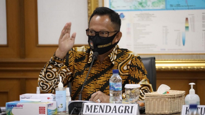 Tito Karnavian Kembali Tegaskan Bansos Jangan Ada Gambar Kepala Daerah (Foto Puspen Kemendagri)