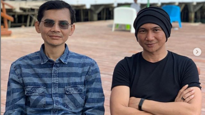 Prof. Hadi Pranoto dan Anji. (Foto Instagram @duniamanji)