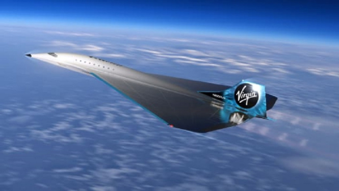 pesawat supersonik virgin galactic