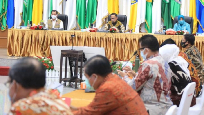 Mendagri, Mensos dan Menkeu Terbitkan SKB Demi Percepat Pemutakhiran DTKS (Foto Puspen Kemendagri)