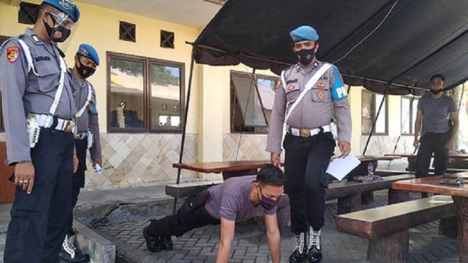 Ironis, 28 Polisi dari Anggota Polda Aceh Malah Terjaring Razia Masker (Foto Dok istimewa)