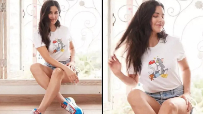 Katrina Kaif Terlihat Sesegar Embun Pagi di Unggahan Foto Terbarunya di IG (Foto Kolase Instagram)