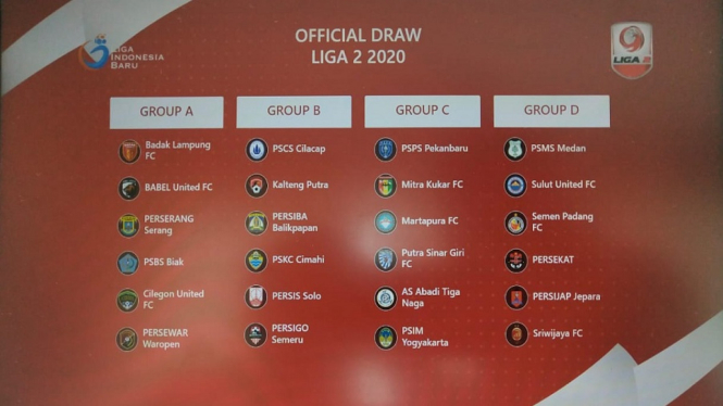 Hasil Drawing Liga 2 musim 19-8-2020