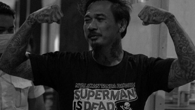 (Jerinx SID Tahanan Polda Bali/ Foto: Instagram@sid_official)