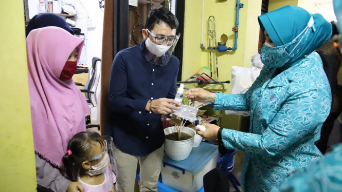 Ketum TP PKK Pusat: Gebrak Masker Merupakan Salah Satu Cara Pelayanan Publik (Foto Puspen Kemendagri)