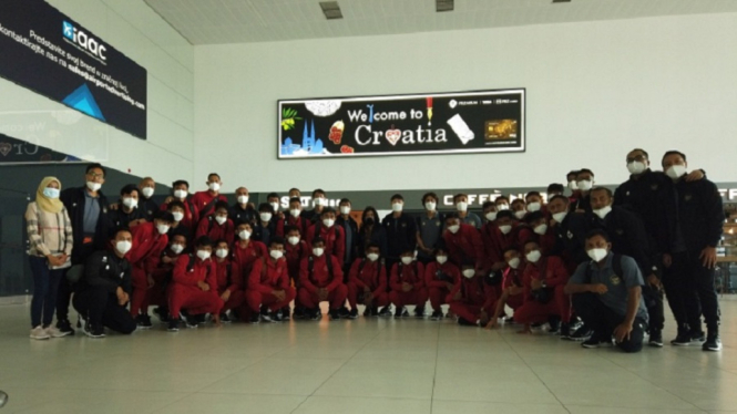 Timnas U-19 tiba di Kroasia 30 Agustus 2020