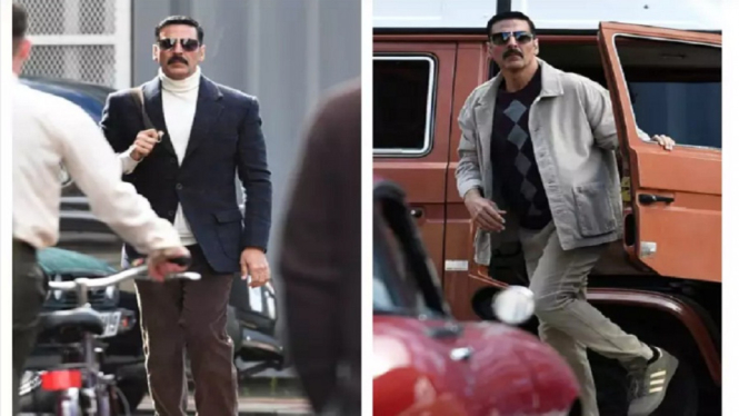 Penampakan Retro Akshay Kumar dari Lokasi Syuting di Skotlandia Beredar Viral di Medsos (Foto Kolase Twitter)