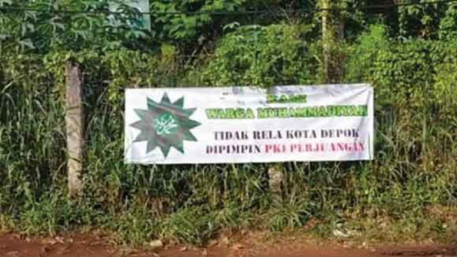 Jelang Pilkada 2020, Ditemukan Spanduk Provokatif Berlogo Muhammadiyah, Ini Faktanya (Foto Istimewa)