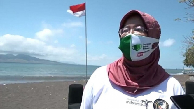 Kemenparekraf Gulirkan Gerakan Pakai Masker Serentak di Tiga Destinasi Jawa Timur (Foto ANTV-Shandi March)