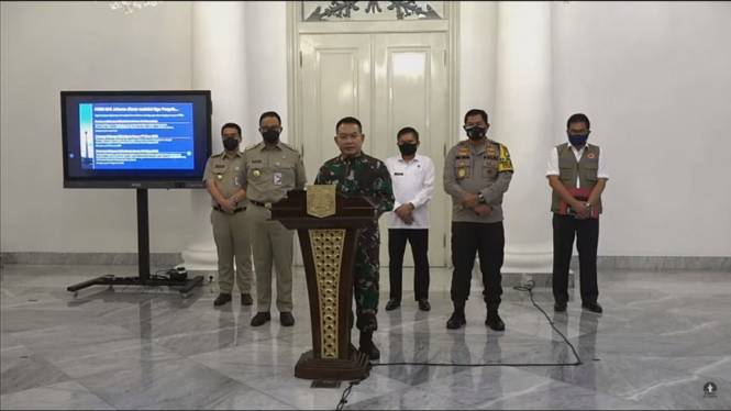 Pemprov DKI Jakarta Terapkan PSBB Ketat, Pangdam Jaya: TNI Gelar Pasukan di Kemayoran (Foto Tangkap Layar Youtube)