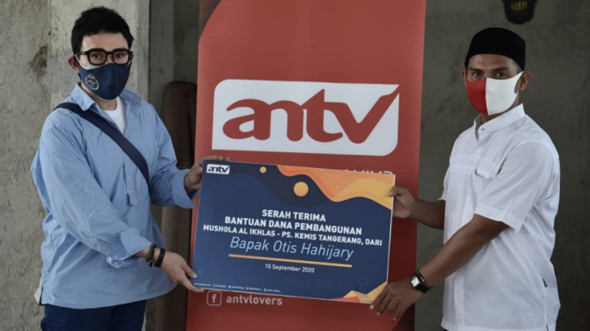 ANTV Berikan Bantuan Dana Pembangunan Mushala di Tangerang Banten