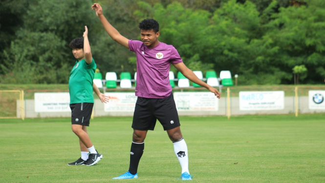 Bek Timnas U-19 Bagas Kaffa TC di Zagreb Kroasia