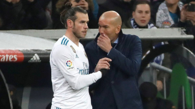 Gareth Bale Resmi Balik ke Tottenham Spurs, Ini Kata Zinedine Zidane (Foto Tangkap Layar Siaran TV)