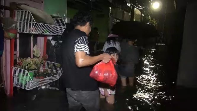 banjir di lokasi permukiman padat pesing