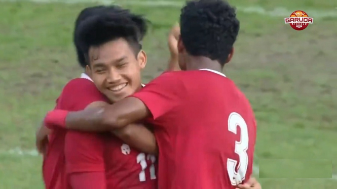 Timnas Indonesia U-19 Menang Tipis 1-0 Atas Dinamo Zagreb, Gol Diciptakan Witan Sulaeman (Foto Tangkap layar Video Twitter)