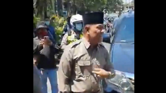 Video Detik-Detik Polisi Bubarkan Acara yang Dihadiri Gatot Nurmantyo (Foto Tangkap Layar Video Instagram)
