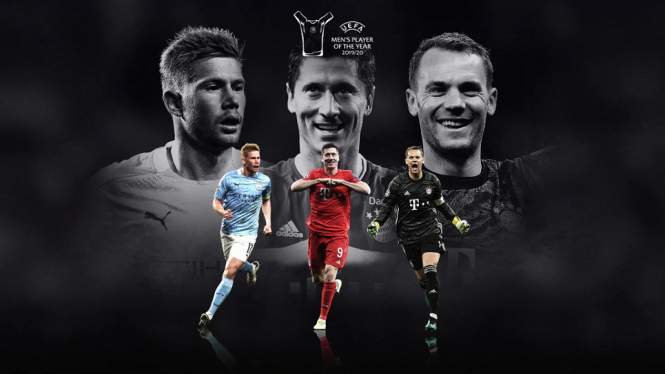 3 kandidat Man Player of The Years FIFA de Bruynne-Lewandowsky-Neuer