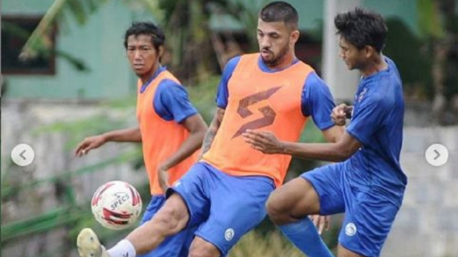 Pemain asing Arema FC Caio Ruan asal Brasil 1