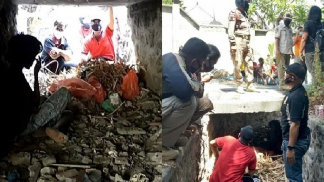 Wanita ini Dua Bulan Tinggal di Gorong-gorong Penuh Sampah