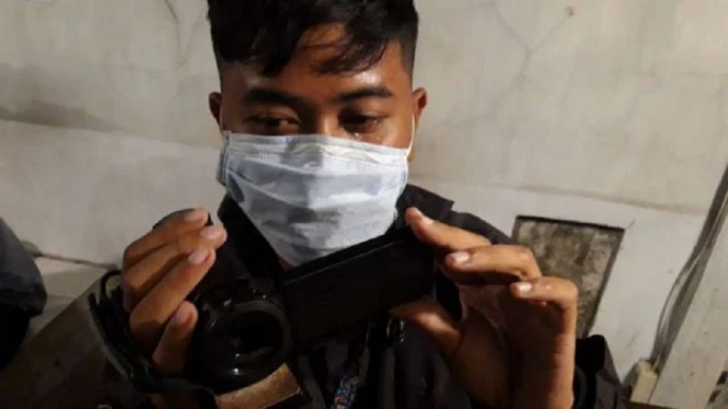 Tiga Wartawan Babak Belur Saat Meliput Aksi Demo Ricuh di DPRD DIY (Foto VIVA)