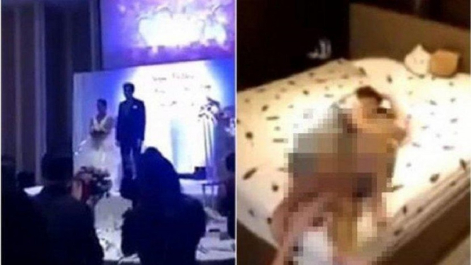 Gempar, Mempelai Pria Putar Video Persetubuhan Mempelai Wanita dengan Kakak Ipar (Foto Kolase)