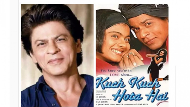 Shah Rukh Khan Sebut Cerita Asli Film 'Kuch Kuch Hota Hai' Tidak Masuk Akal (Foto Kolase TOI)