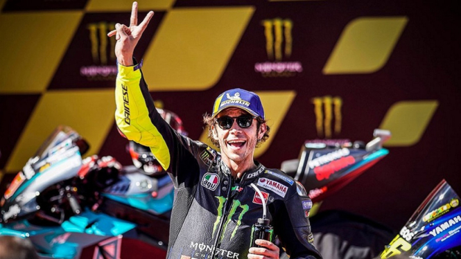 Valentino Rossi Umumkan Dirinya Positif Terjangkit Covid-19 di Insta Story (Foto Instagram)