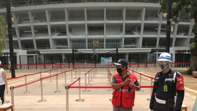 Stadion GBK, Jakarta. (ANTV Ahmad Junaidi).