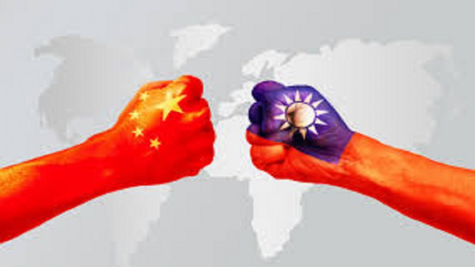 ilustrasi china vs taiwan