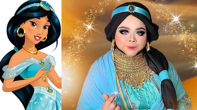 Kekeyi Disulap Jadi Princess Jasmine, Sindir Mantan Pacar