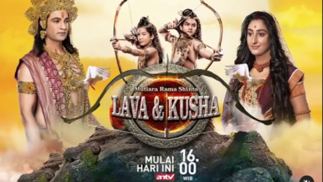Serial India ANTV, Lava dan Kusha. (Foto Instagram @antv_official)