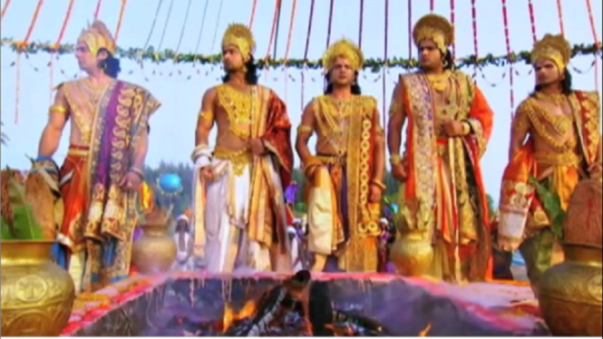 Serial India ANTV, Mahabharata. (Foto Instagram @antv_official) q dpn