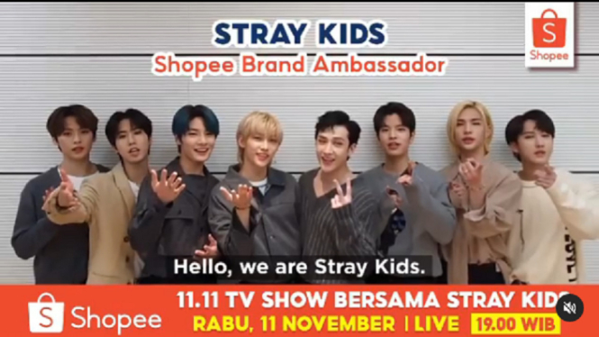 Jangan Lupa Nonton di ANTV, STRAY KIDS Akan Tampil di Acara 11.11 Big Sale Shopee