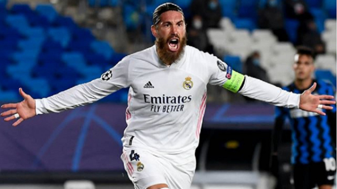 Real Madrid vs Intermilan gol Sergio Ramos