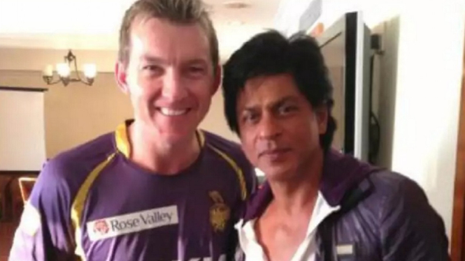 Shah Rukh Khan Ingin Dengar Atlet Kriket Brett Lee Menyanyikan Lagu Hindi Lagi (Foto Instagram)