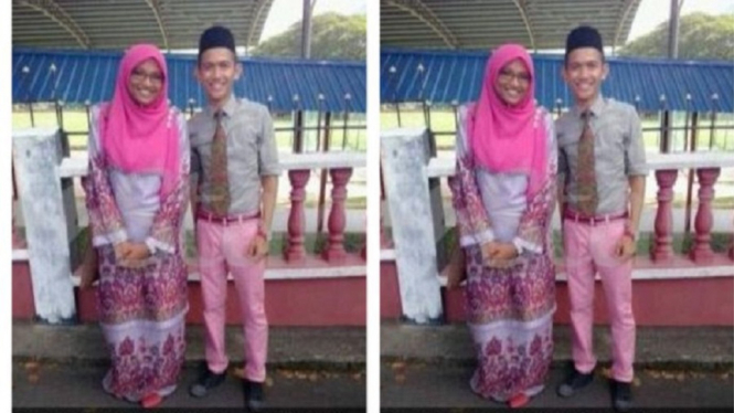 Kisah Asmara Unik, Tak Kenal Usia, Seorang Pria Nikahi Mantan Guru-nya di SMA (Foto mStar Online)