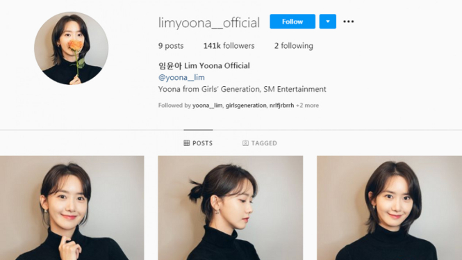 Yoona SNSD Buka Akun Resmi Instagram Diluar Akun Instagram Pribadi