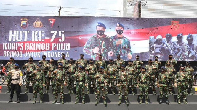 Polda Jateng Peringati HUT Brimob ke-75 secara Virtual