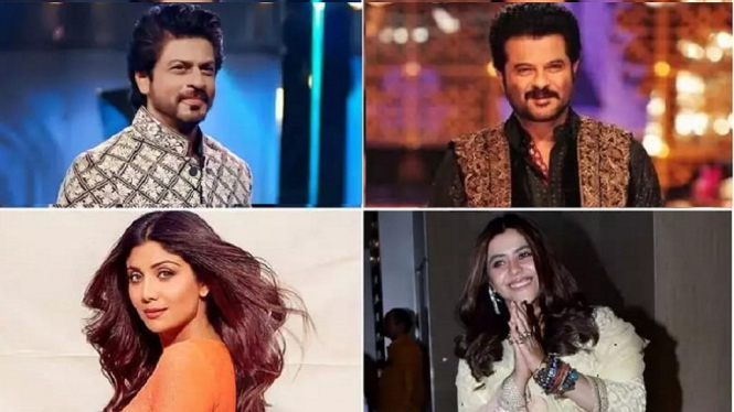 Hiasan Minimalis Selebritas Bollywood Saat Perayaan Diwali di Tengah Pandemi (Foto Kolase)